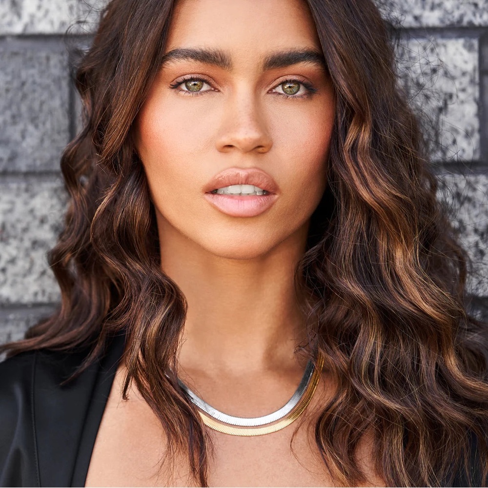 Jennifer Zeuner Curateur Allie Herringbone Necklace Silver NWT